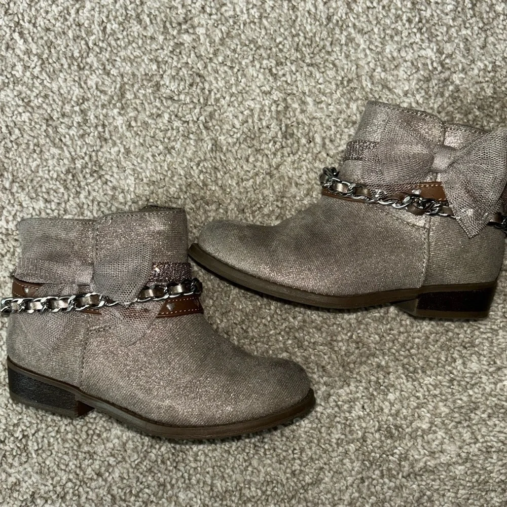 Crown Vintage Lil Shanley Bootie - Toast/Textile - Size 9 Little Girls